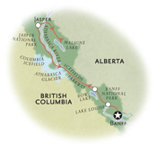 Jasper Canada Map